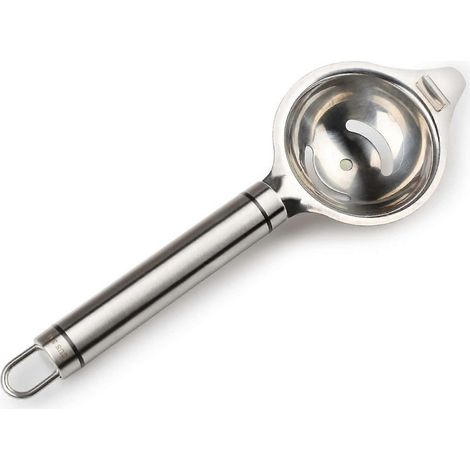Séparateur d'œufs, séparateur jaune-blanc en acier inoxydable, compatible lave-vaisselle, blanc d'œuf (1/3)