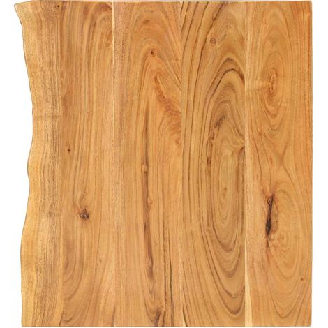 vidaXL Dessus de meuble-lavabo de salle de bain Acacia 80x52x2,5 cm (1/5)