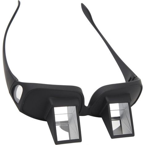 Lunettes à prisme - Lunettes de lecture - Lunettes inclinables - 1 pièce - Réflexion horizontale à 90° - Verres optiques HD - Compatibles avec les lunettes de lecture - Pour lire et regarder la télévi (1/5)