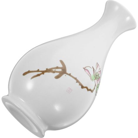 Vase en Céramique Rond Décoratif et Créatif, Mini Vase pour Fleurs, Surface Lisse sans Danger Mains, pour Salon et Maison, Facile à Ranger (1/5)