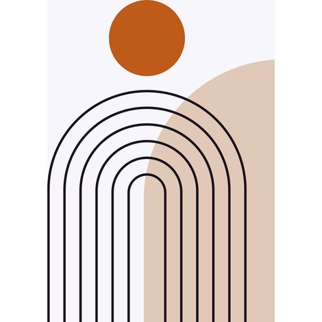 Papier peint panoramique - Boho - 195 cm x 260 cm (1/2)