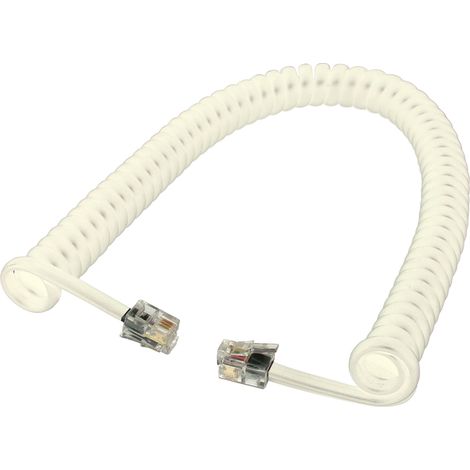 Cordon de combiné M/M RJ9 ivoire L'EBENOID 032770