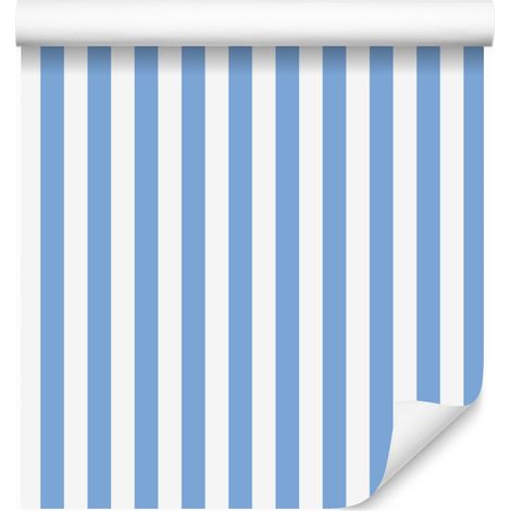 Tapete „Azurblaue Streifen“, azurblauer Hintergrund für Wohn- und Schlafzimmer, 50 x 1000 cm (1/5)
