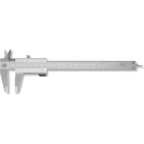 Taschemessschieber active inox mit Feststellschraube 200 mm eckig