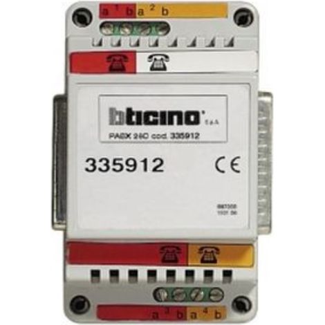 BTICINO TERRANEO - MODULO ESPANSIONE 4 DERIVATI TELEFONICI - 3 MODULI DIN