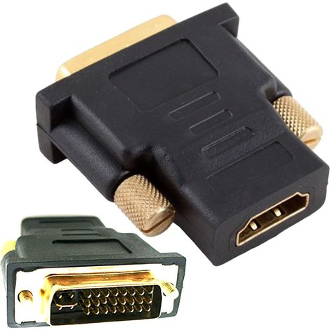 Andowl - Convertitore Adattatore Dvi-d Maschio A Hdmi Femmina Per Monitor Immagini Q-c30 - (1/4)
