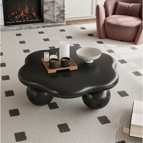 Mesa centro nube negra MDF 80 cm OKMYHOME (1/5)