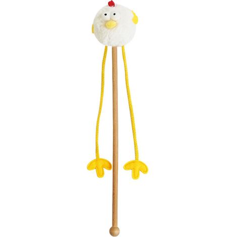 Katzenangel mit Katzenminze und Glöckchen, Plüschhuhn-Anhänger, Katzenangel mit Glöckchen – ideales Geschenk