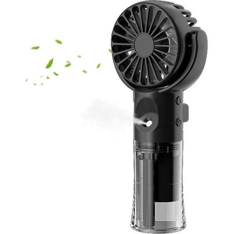 Ventilateur brumisateur portable - mini ventilateur, ventilateur rechargeable par USB, alimenté par batterie. (1/4)