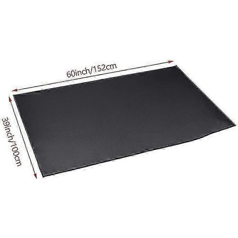 Tapis de cheminée ignifugés pour poêle à bois et foyer extérieur résistants au feu (1/4)