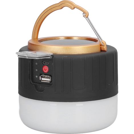 LED-Campinglaterne mit USB-Anschluss, multifunktionale Solar-LED-Campingleuchte für Notfälle, Stromausfälle, Grillen und Wandern (1/5)