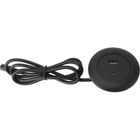 Hub de chargement USB intégré pour bureau, ports USB A et C, pour canapé, table de chevet (1/5)