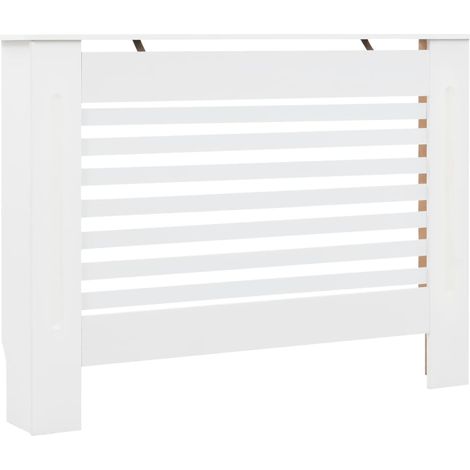 INLIFE Cache-radiateur Blanc 112x19x81,5 cm MDF (1/5)
