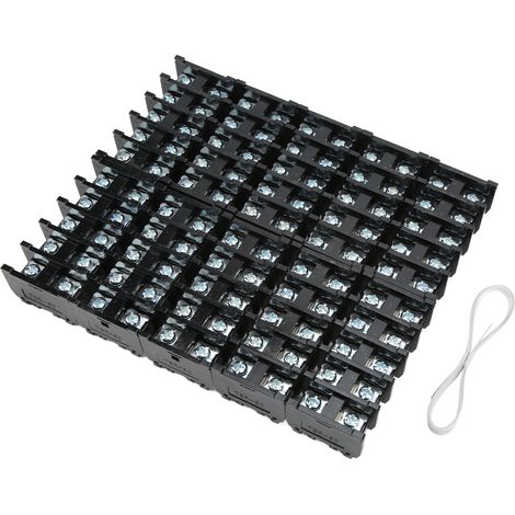 Lot 50 Bornes de Rail TBR‑60 60A 600V, Blocs de Jonction Antidérapants à Vis pour Circuits Électroniques (1/5)