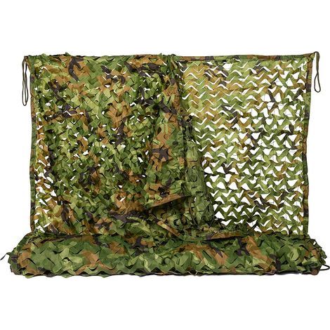 Tarnnetz – 150D Oxford-Gewebe – 1 m x 2 m – Für Camping, Jagd, Schießsport, Militär, Sonnenschutz – 1 Stück (1/5)