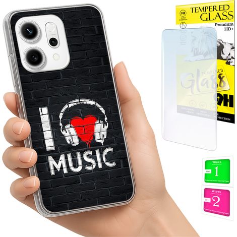 Funda para Oppo Reno 14F / 14 FS 5G con cubierta trasera para foto y cristal 9H. (1/5)