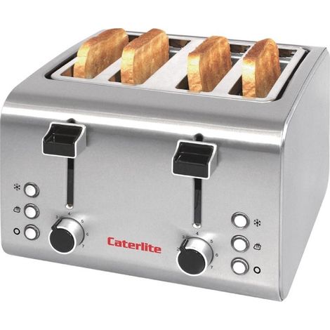 Grille Pain Professionnel Inox - 4 Tranches - Caterlite (1/5)