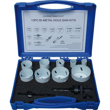 ESTUCHE CORONAS BIMETAL (INSTALADOR) 19-22-29-35-38-44-51-57-64 + HUSILLOS + ADAPT.