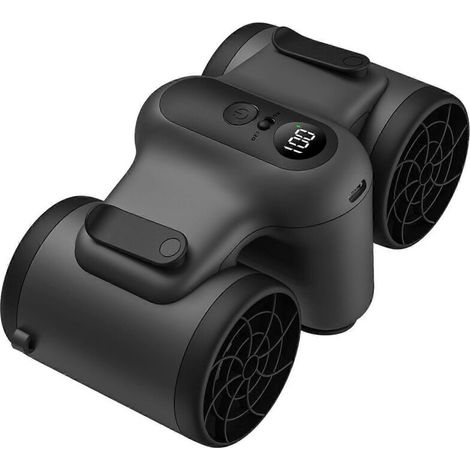 Ventilateur portable à pince pour les travailleurs en extérieur, avec fixation à la taille (1/5)