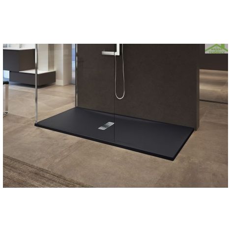 Receveur de douche beige NOVELLINI CUSTOM 120x70 cm - H 12 cm (1/5)