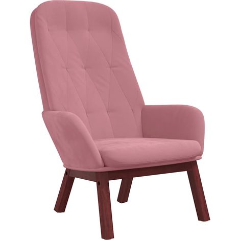 Maison Exclusive - Sedia Relax Rosa in Velluto (1/5)