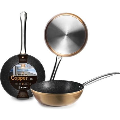 POELE A FRIRE PROFONDE INDUC. ALUM COPPER - 24 CM