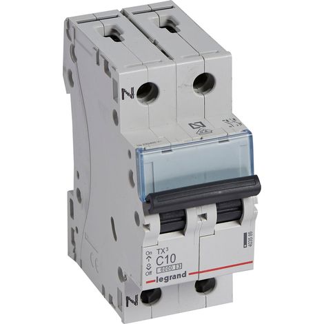 Interruptor magnetotérmico Legrand 403585 TX3 6KA C P+N 10A (1/4)