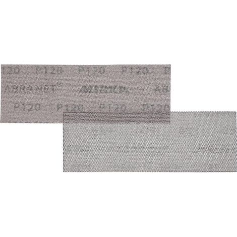 Mirka Abranet Netz-Schleifstreifen 80x230 mm Klett / Korn P120 / 50 Stk / zum Schleifen von Holz, Spachtel, Lack, Kunststoff / 5417505012
