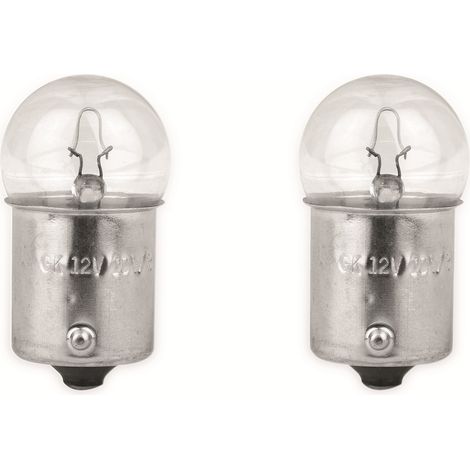 EUFAB Ampoule de voiture 12 V, 10 W, BA15S, 2 pièces