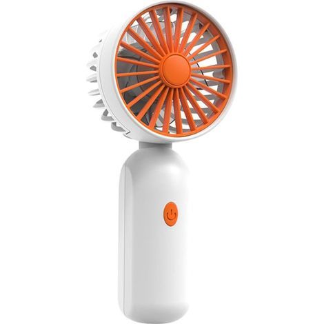 Universal Portable Fan - USB Rechargeable, Three Fan Speeds  Ideal for Hot Weather and Travel - Orange (1/5)