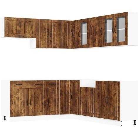 Maison Exclusive - Mueble cocina Lucca roble ahumado 11 pzas made (1/5)