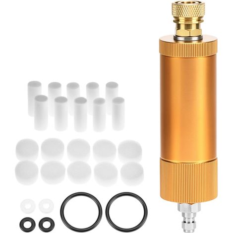 Water Oil Separator 30Mpa, PCP Hand Pump Air Filter High Pressure Air Compressor 4500Psi With 8mm Female And Male Fast 8mm Female And Male Quick Connection (1/5)