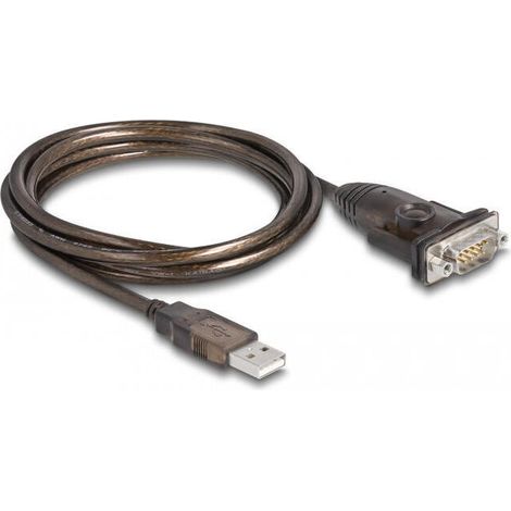 Delock Adaptador USB2.0 tipo A para 1 x serie RS-232 D-sub de 9 pines (1/4)