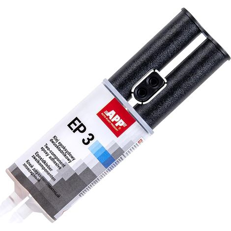EP 3 Colla Epossidica Bicomponente  Resina Epossidica Trasparente + Indurente  Colla per plastica, legno, metallo e altri materiali  2 x 15 ml (1/4)