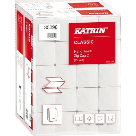 Katrin Classic ZZ Papierservietten Weiß Z-Faltung