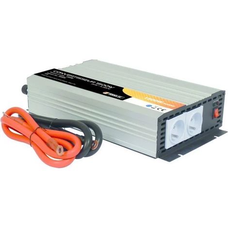 Convertisseur de tension 12V DC/230V AC 3000W – Protection contre inversion de polarité – Fréquence 50Hz – 2 prises 16A – Sodelec