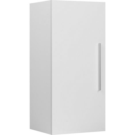 Mueble de baño blanco 3 estantes 88 x 40 x 35 cm almacenamiento moderno minimalista Bilbao