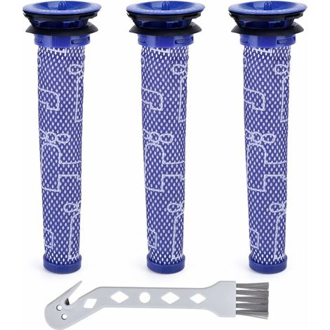 3 Pack Replacement Filters for Dyson V6 V7 V8 Washable Pre-Filter for Dyson DC58 DC59 DC61 DC62 Vacuum Cleaner Parts and Accessories, Replacement 965661-01 (1/5)