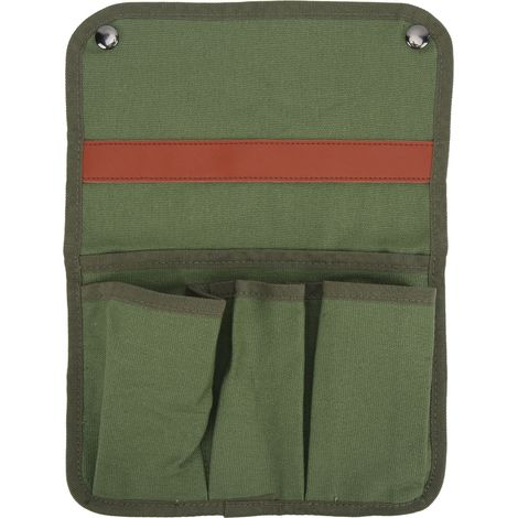 Chaise de Camping avec Pochette de Rangement sur Accoudoir, Portable et Multifonctionnelle pour Plage et Extérieur, Vert Militaire (1/5)
