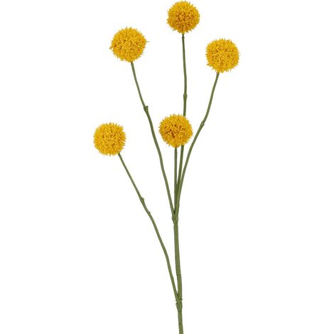 GASPER Trommelstock-Craspedia Gelb Ø 3,5 cm 71 cm - Kunstblumen (1/2)
