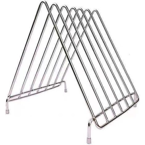 Support de planche à découper en acier inoxydable audacieux Étagère de cuisine Support de planche à découper en plastique commercial (1/5)
