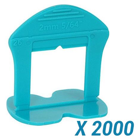 2000 Croisillons autonivelants à cale en "I" 2mm (carrelage de 3 à 18mm) B-RIGID BIHUI (1/5)