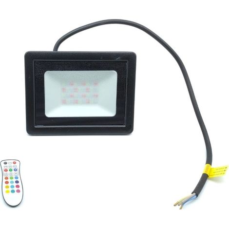 Faretto Proiettore Led RGB IP65 30W con Telecomando per controllare vari dispositivi