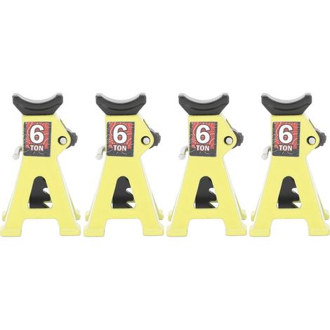 4er-Set verstellbare Mini-Wagenheber aus Aluminiumlegierung mit Skala, 4er-Set Stützen für SCX24 1/24 RC-Cars, gelb (1/5)