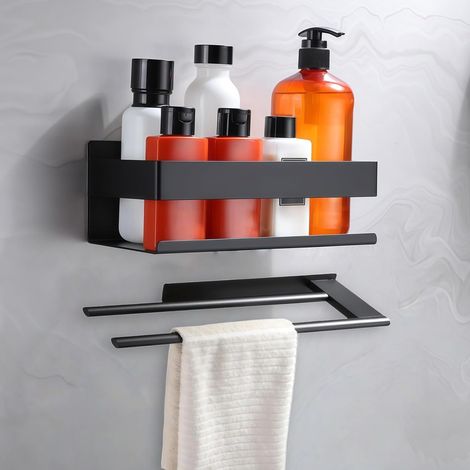 Mensola Doccia Organizer da Bagno a 2 Pezzi Adesivo (1/5)
