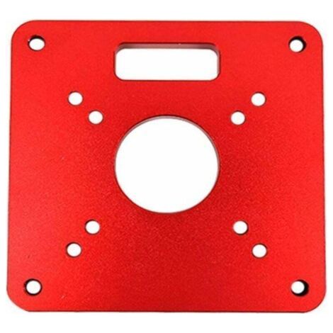 Plaque d'insertion pour table de défonceuse RT0700C, 120 x 120 x 8 mm, en aluminium, pour le travail du bois