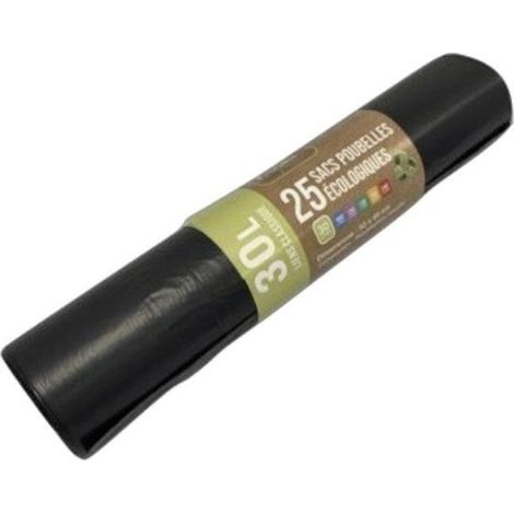 30L schwarze Müllsäcke SANS MARQUE