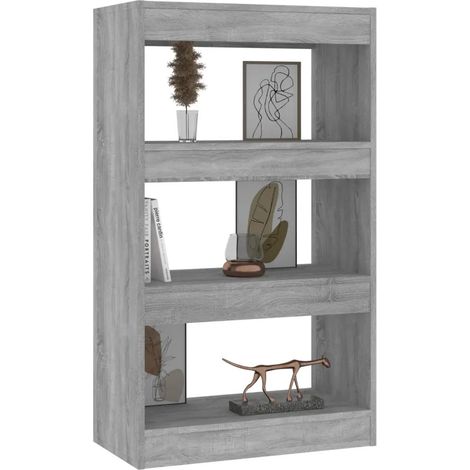 vidaXL Bücherregal Sonoma Grau aus Spanplatte 60x30x103 cm