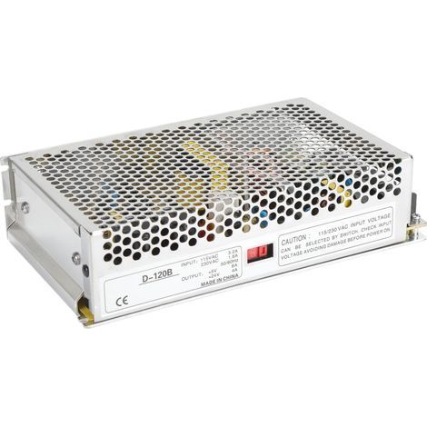 BERM/Belme D-120B Switching Power Supply, Dual Output DC Power Supply, 120W, 115VAC/230VAC (1/2)