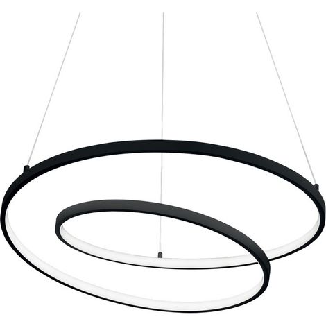 LED Dekorative Swirl Integrierte Pendelleuchte Schwarz, 3000K (1/2)